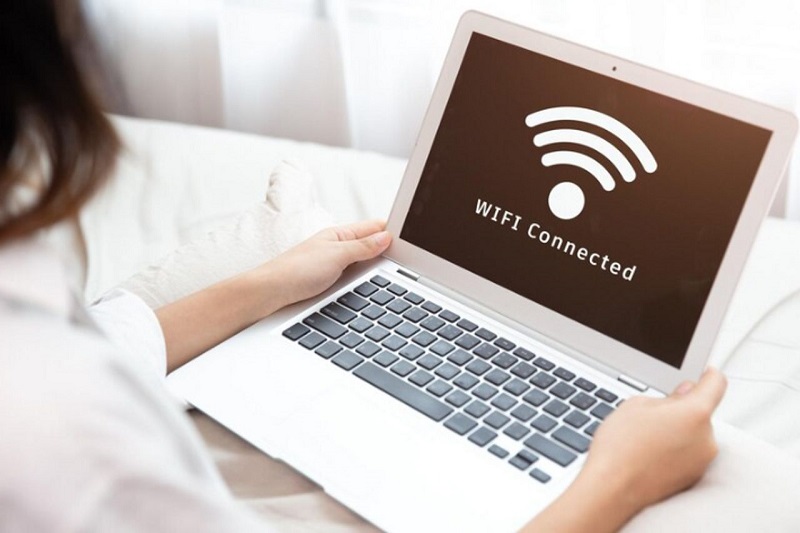 Kết nối Wifi sử dụng máy để kiểm tra wifi ok hay không