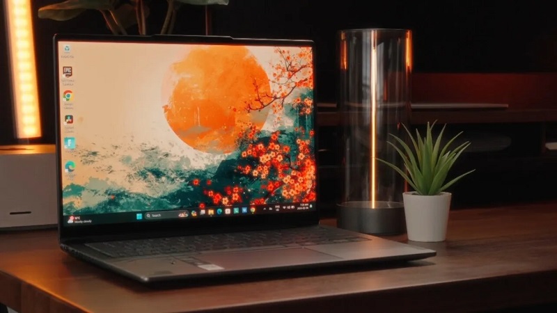 Laptop Yoga Slim Series có thiết kế sang trọng, siêu mỏng, nhẹ