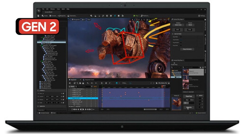  Lenovo ThinkPad P16 Gen 2 có thiết kế cứng cáp, bền bỉ với vỏ nhôm