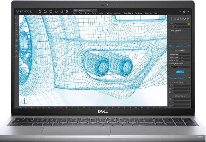 Dell Precision 3561 sở hữu màn hình 15.6 inch Full HD, hiển thị sắc nét