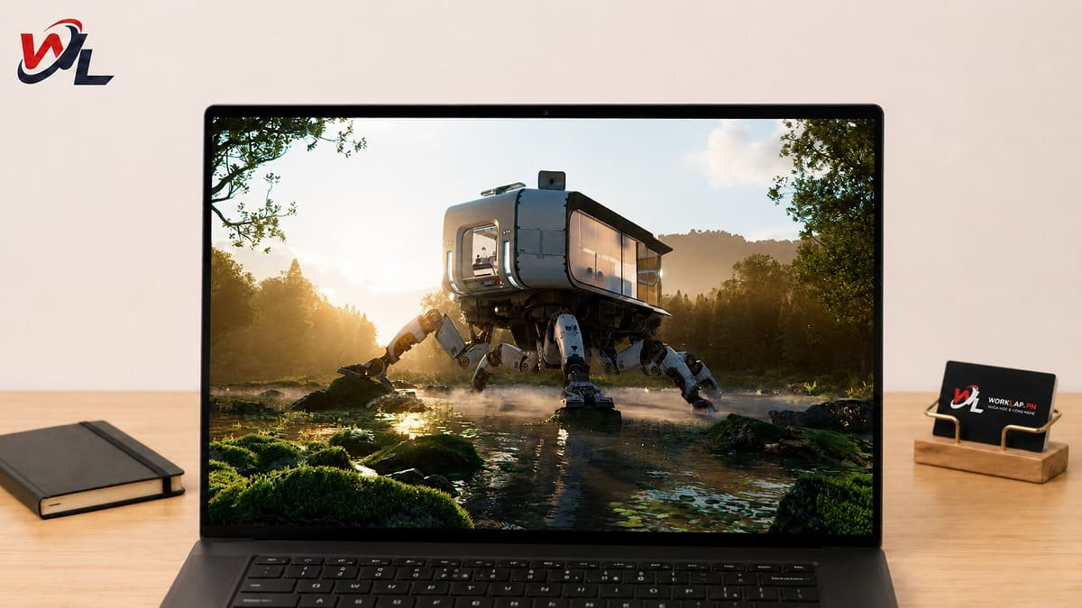 Hình ảnh chuẩn xác, chân thực, hỗ trợ tốt cho công việc đồ họa Màn hình 15.6 inch UHD+ sắc nét, sống động, độ sâu ấn tượng