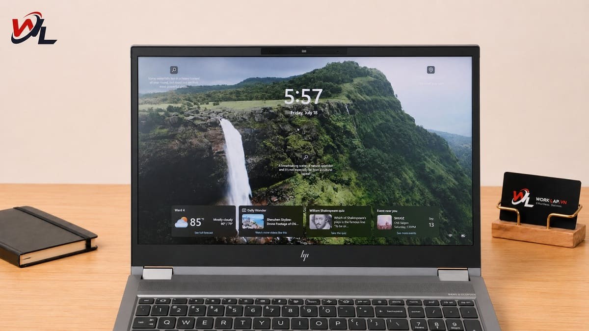 Tấm nền IPS góc nhìn rộng, độ sáng cao, tối ưu trải nghiệm hình ảnh Màn hình 15.6 inch FHD sắc nét, tái hiện màu sắc sống động và trung thực
