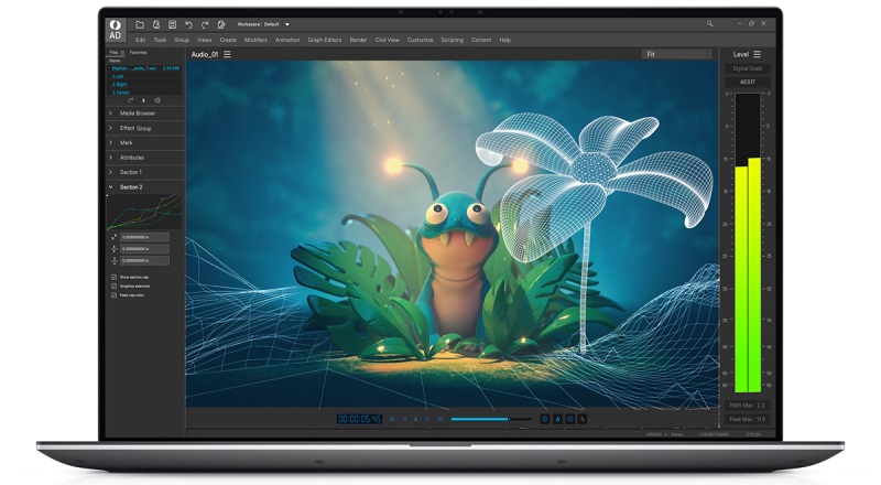Máy có màn IPS 15.6 inch, FHD, độ phủ màu sRGB, Adobe RGB 100%