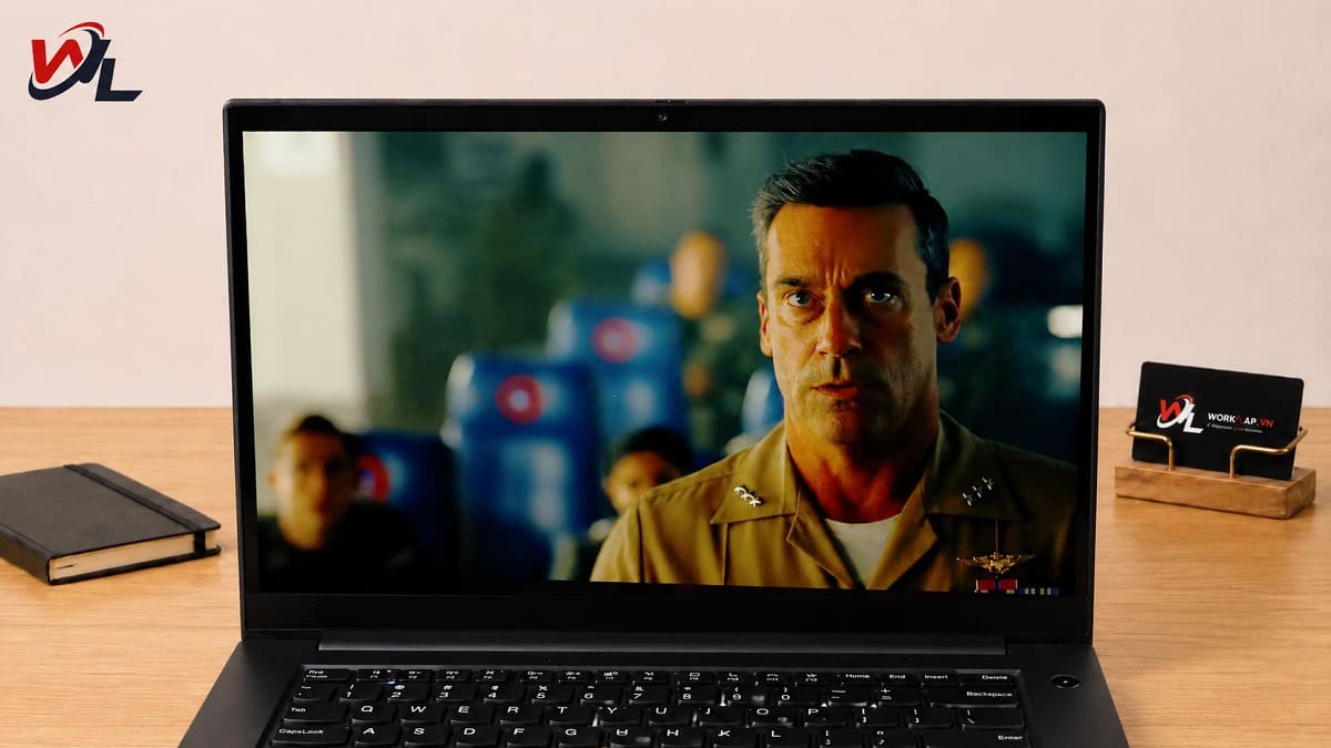 Màn hình máy có kích thước 15.6 inch cùng độ phân giải 4K Oled