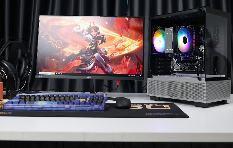 Máy tính để bàn gaming được trang bị cấu hình mạnh mẽ, card đồ họa khỏe và bộ vi xử lý ưu việt