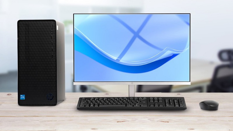 Máy tính để bàn HP nổi bật với nhiều tính năng hiện đại và cấu hình ổn định