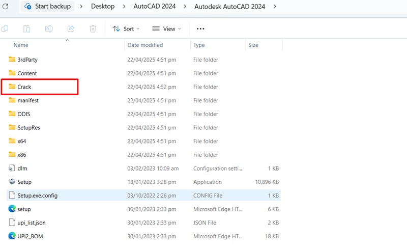 Mở file kích hoạt AutoCAD 2024 Mở file kích hoạt AutoCAD 2024
