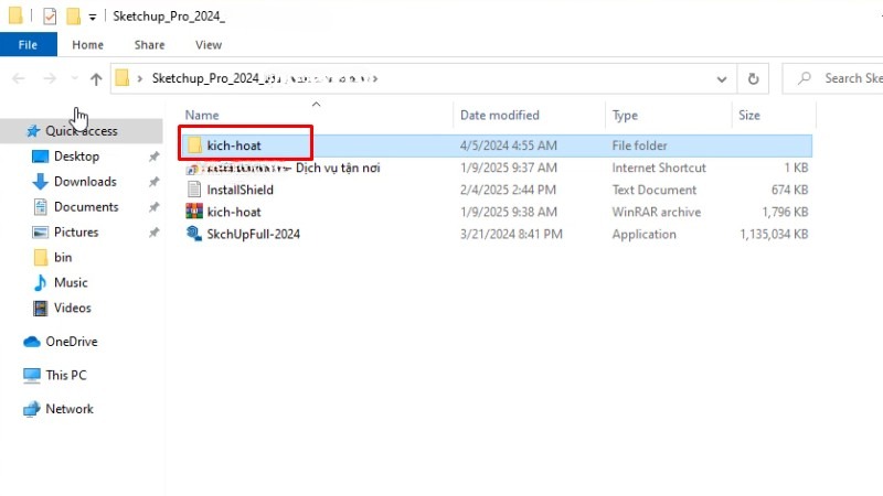 Mở thư mục kích hoạt SketchUp 2024 Mở thư mục kích hoạt SketchUp 2024