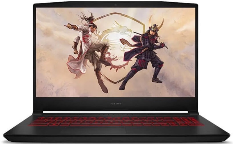 Màn hình FHD 15.6 inch 144Hz mang lại trải nghiệm chơi game chân thực MSI Katana GF66 có thiết kế sắc nét, trọng lượng 2.25kg, dễ mang theo