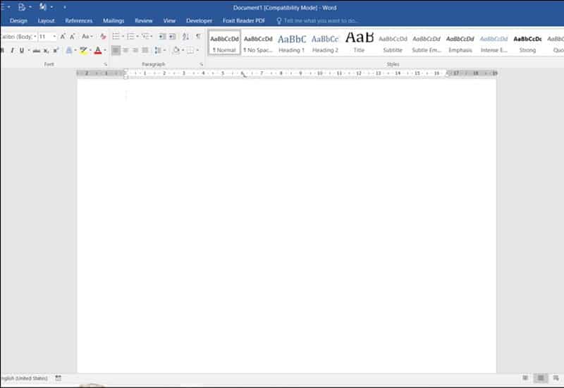 Lỗi cài đặt font hoặc template trong Word gây trang trắng