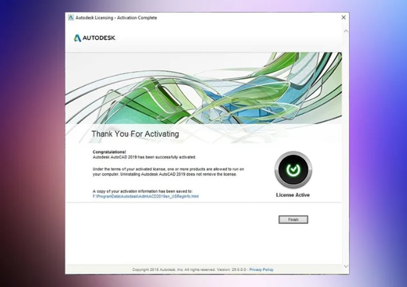 Nhấn “Next” hiện thông báo “Congratulations!” là đã kích hoạt thành công Nhấn “Next” hiện thông báo “Congratulations!” là đã kích hoạt thành công