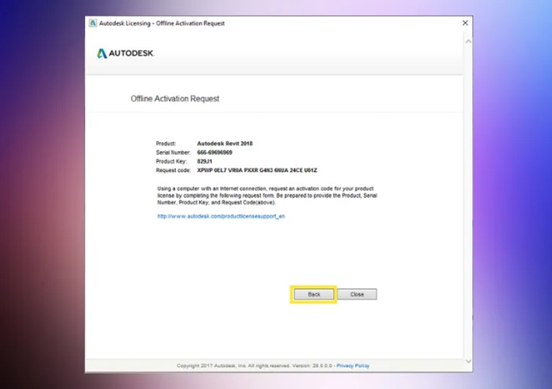 Nhấn nút “Back” để quay lại bước trước đó Nhấn nút “Back” để quay lại bước trước đó