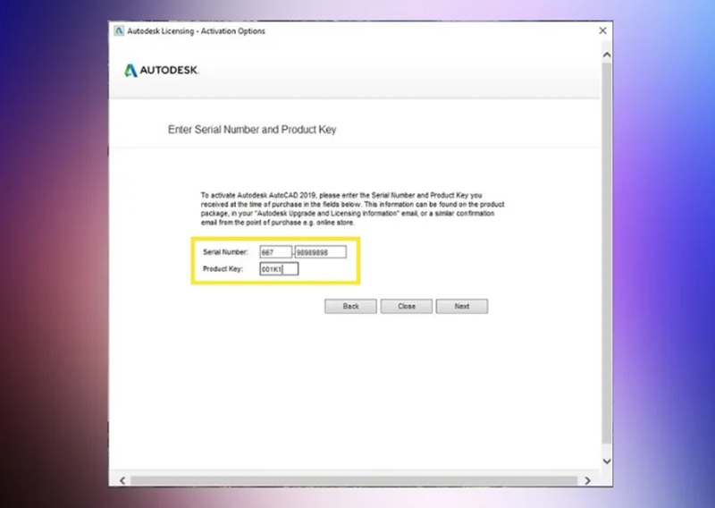 Nhập một trong các Serial Number sau vào ô yêu cầu Nhập một trong các Serial Number sau vào ô yêu cầu