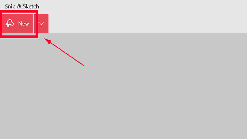 Nhấn “New” để bắt đầu chụp màn hình laptop Acer Nhấn “New” để bắt đầu chụp màn hình