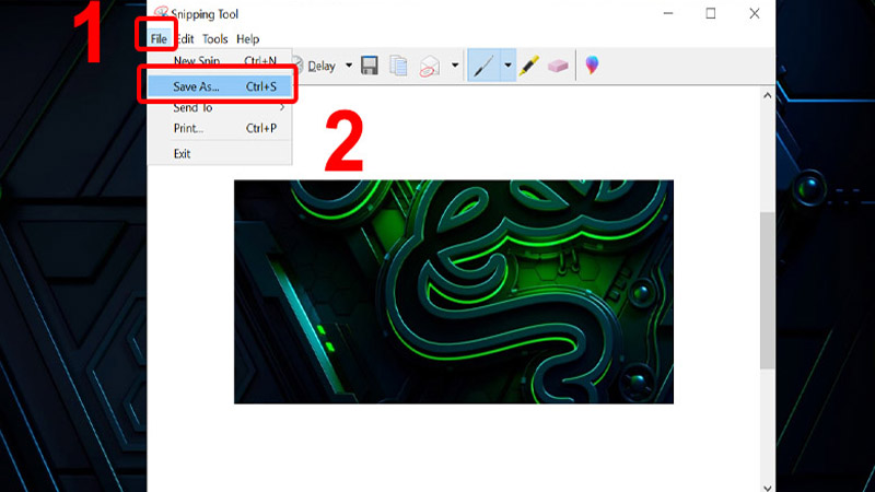 Nhấn vào mục File sau đó chọn Save As