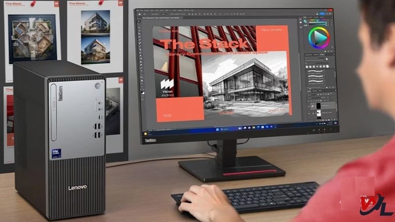 Mẫu PC Lenovo ThinkCentre Neo 50t Gen 6 đa năng Mẫu PC Lenovo ThinkCentre Neo 50t Gen 6 hiện đại