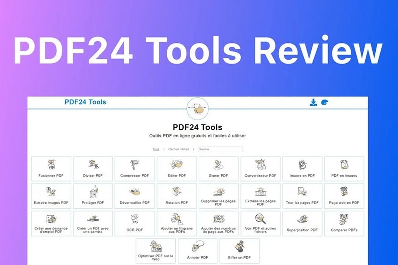 PDF24 Tools là phần mềm chỉnh sửa file PDF