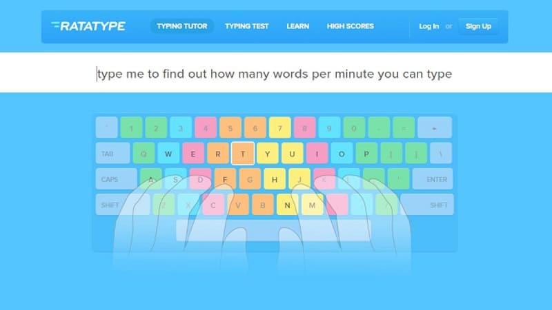 All the Right Type là công cụ hỗ trợ gõ 10 ngón