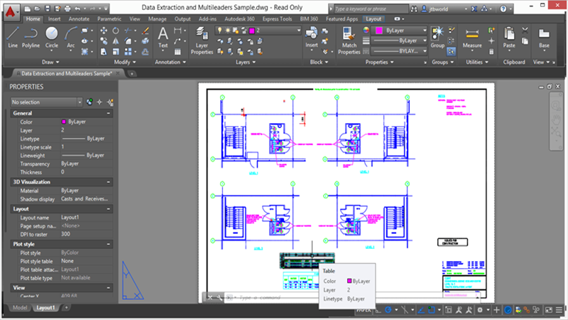 Công cụ Preview Command được tối ưu, dễ sử dụng hơn trước AutoCAD 2015 có giao diện tối, giúp giảm mỏi mắt và tăng hiệu suất