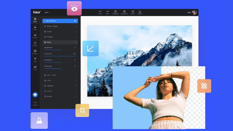 Fotor là một ứng dụng chỉnh sửa ảnh trên máy tính chuyên nghiệp Phần mềm Fotor