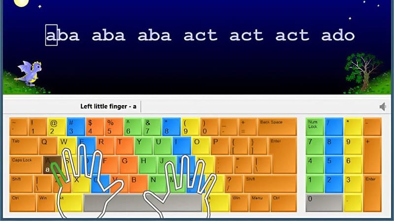 Tập cách gõ 10 ngón nhanh chóng với Rapid Typing
