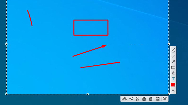 Lightshot cho phép chỉnh sửa hình ảnh trực tiếp trước khi lưu Tính năng của Lightshot