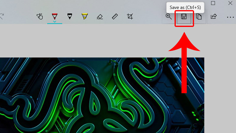 Nhấn vào mục Save 