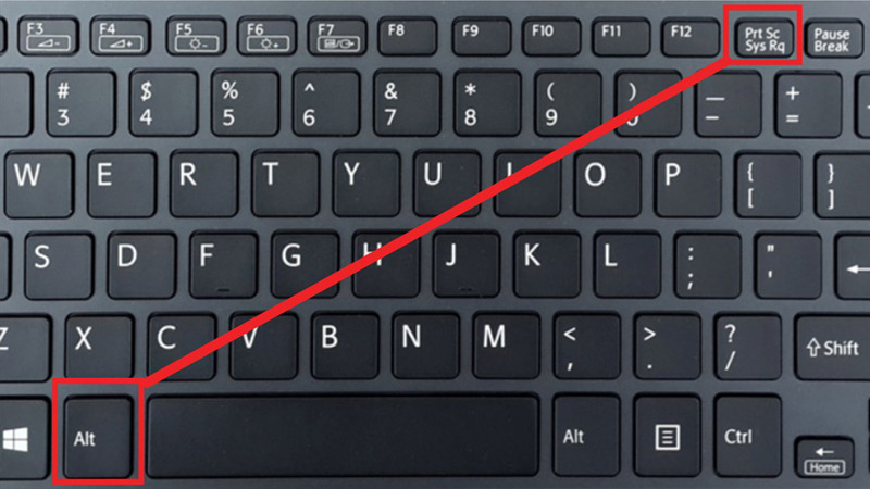 Dùng phím chụp màn hình Windows + Print Screen Phím chụp màn hình Windows + Print Screen
