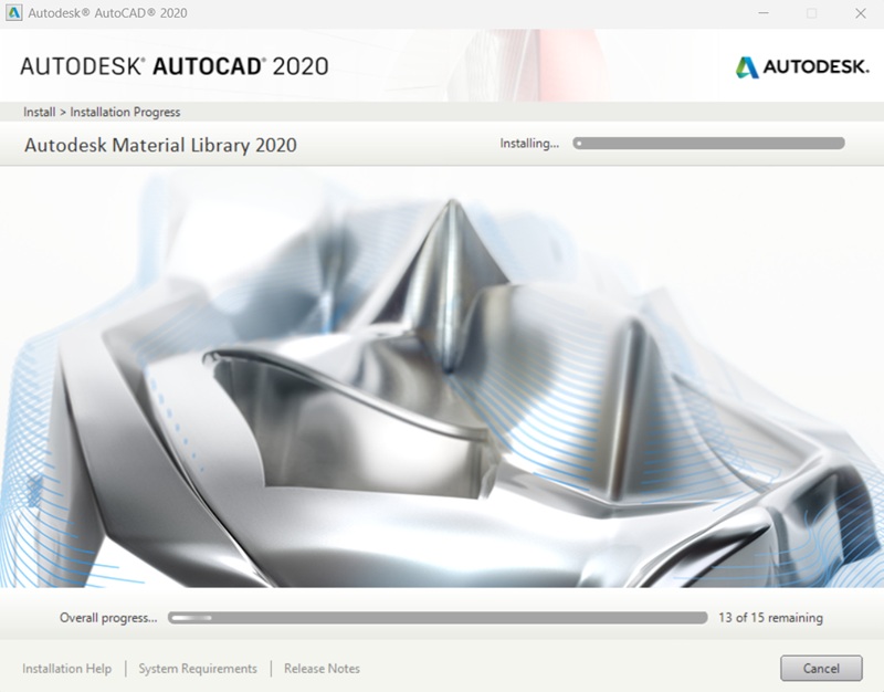 Quá trình cài AutoCAD 2020 mất vài phút Quá trình cài AutoCAD 2020 mất vài phút