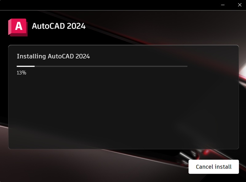 Quá trình cài AutoCAD 2024 mất vài phút Quá trình cài AutoCAD 2024 mất vài phút