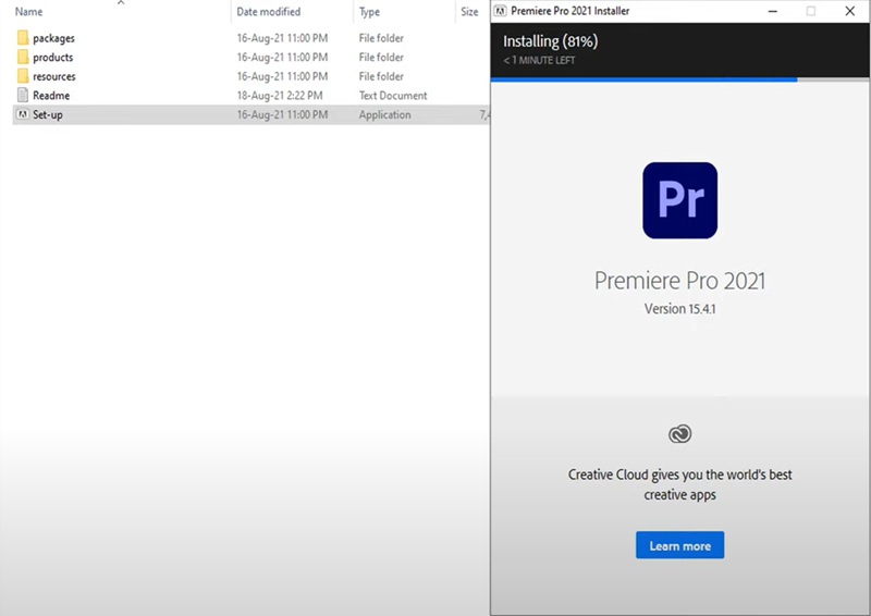 Quá trình cài đặt đang tiến hành, đợi vài phút Quá trình cài đặt đang tiến hành, đợi vài phút