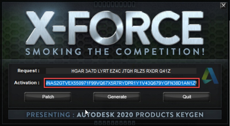 Sao chép đoạn mã Activation vừa được tạo Sao chép đoạn mã Activation vừa được tạo