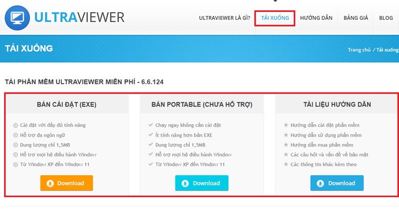 Tải file cài đặt Ultra Viewer Tải file cài đặt Ultra Viewer