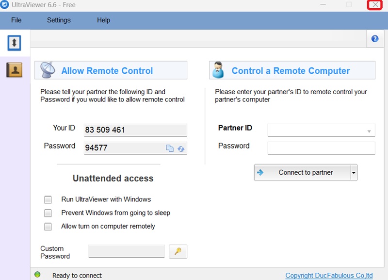 Tạm dừng việc cho đối tác điều khiển máy tính Tạm dừng việc cho đối tác điều khiển máy tính