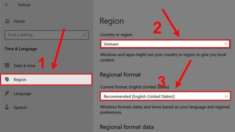 Cập nhật lại khu vực sau khi đổi ngôn ngữ Tiến hành cập nhật lại khu vực khi đổi ngôn ngữ