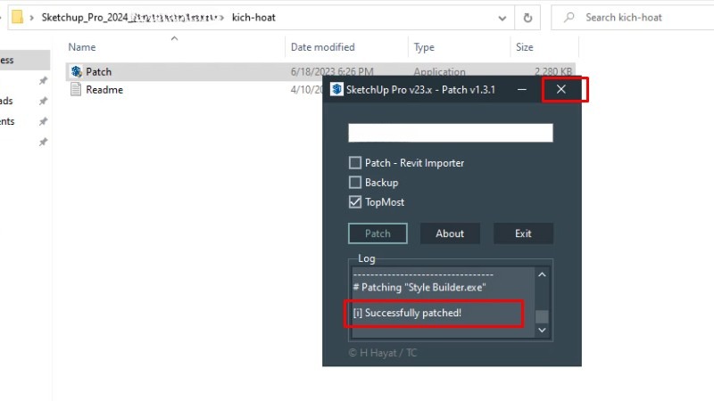 Thấy hiện thông báo như hình là bạn đã kích hoạt thành công SketchUp 2024 Thấy hiện thông báo như hình là bạn đã kích hoạt thành công SketchUp 2024