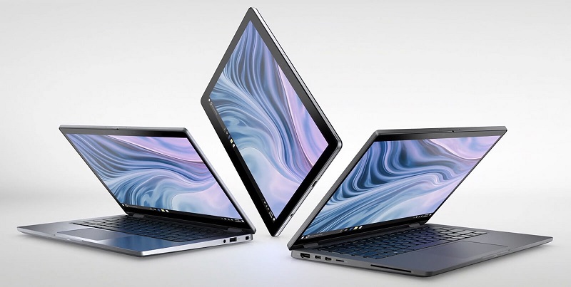 Viền màn hình mỏng hơn, giữ nguyên sự bền bỉ, chắc chắn, không bám dấu vân tay Dell Latitude 7410 có thiết kế nhôm nguyên khối sang trọng, với màu Gray Silver bắt mắt