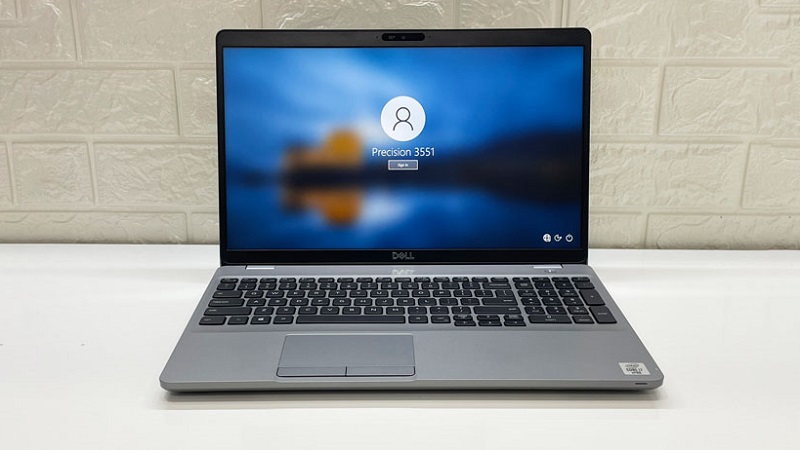 Dell 3551 có thiết kế hiện đại kết hợp phong cách cổ điển, màu xám sang trọng