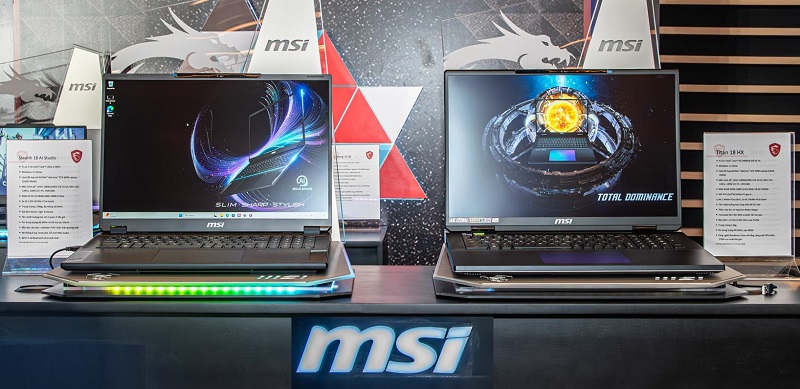 Laptop MSI cũ kết hợp thiết kế hầm hố và tính di động vượt trội Thiết kế mạnh mẽ, phong cách cá nhân và di động cao