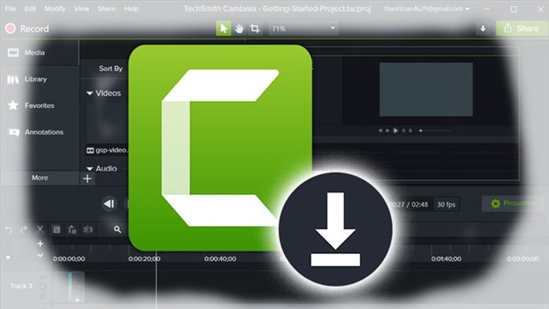 Camtasia 2025 giúp quay màn hình, chỉnh sửa video, tạo nội dung chuyên nghiệp