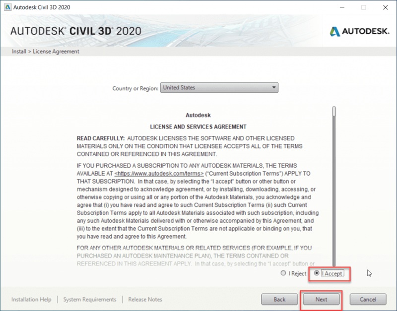 Tích chọn vào ô I Accept để chấp nhận và nhấn Next Tích chọn vào ô I Accept để chấp nhận và nhấn Next