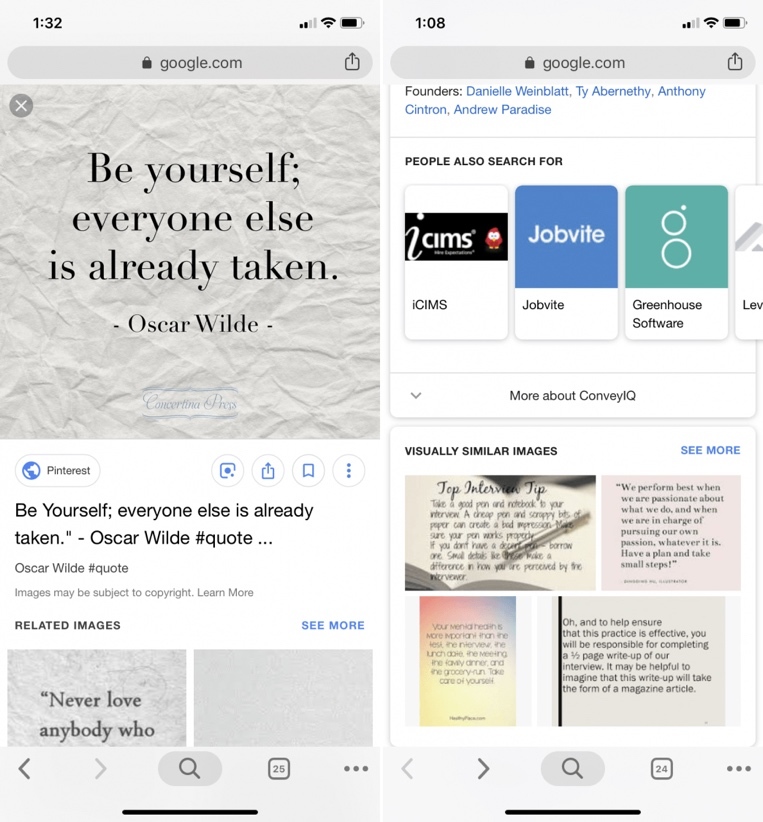 Tìm kiếm bằng hình ảnh trên điện thoại di động
