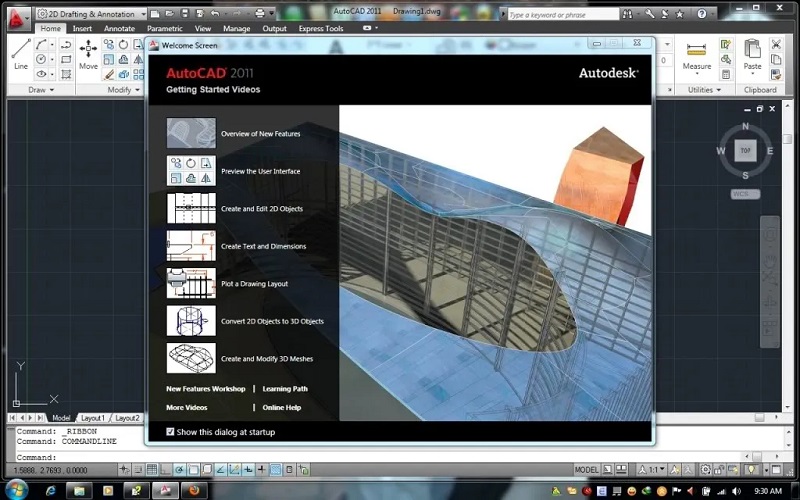 Các tính năng có trong Autocad 2011 Các tính năng có trong Autocad 2011