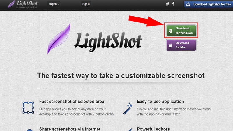 Cài đặt tính năng Lightshot cho laptop Asus Cài đặt Lightshot cho laptop Asus