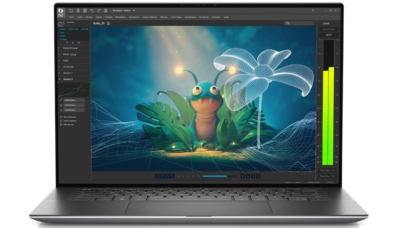 Dell Precision 5570 có cấu hình mạnh, xử lý đồ họa 3D và render mượt mà