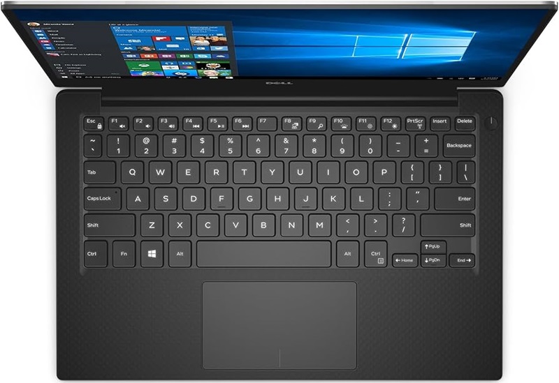 Bàn phím và trackpad mang lại trải nghiệm làm việc thoải mái Bàn phím Dell XPS 9380 thiết kế dễ gõ, có đèn nền trắng