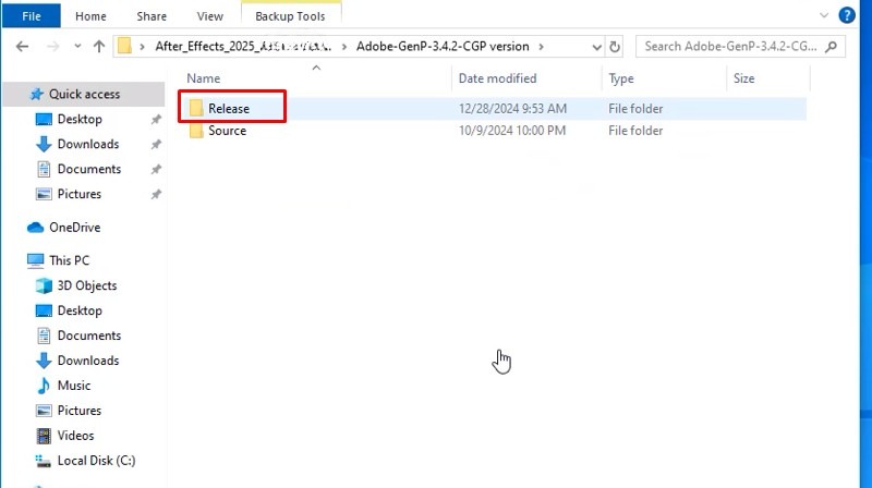 Tiếp tục vào thư mục Release Tiếp tục vào thư mục Release