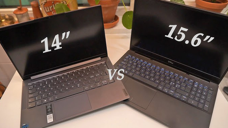 Nên mua laptop 14 inch hay 15.6 inch?