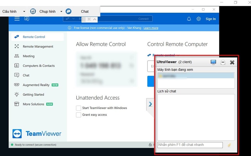 UltraViewer tích hợp tính năng chat nhanh UltraViewer tích hợp tính năng chat nhanh