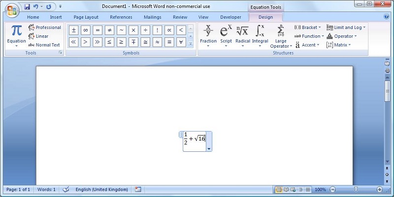 Viết phân số trong Word 2010 đơn giản nhất
